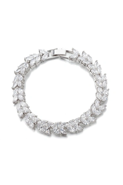 Eye Candy La Vivica Wreath Bracelet In Silver
