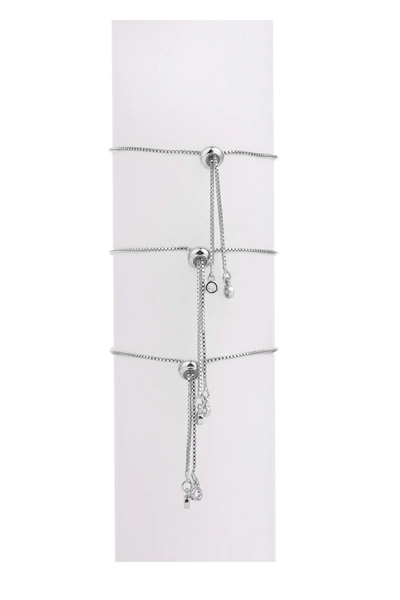 Eye Candy La Lindsay Bracelet Set In Silver