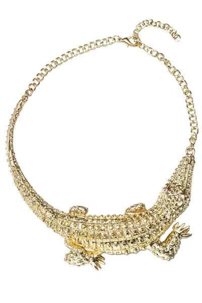 Eye Candy La Gator Necklace In Gold