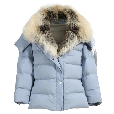 Wanan Touch Anasti Blue Jacket With Fur