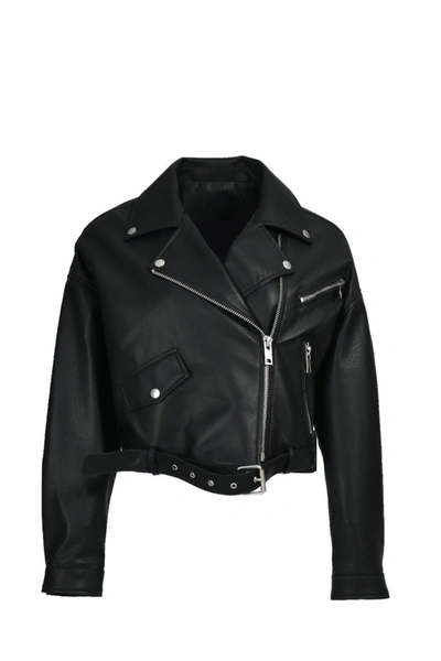 Wanan Touch Stella Jacket In Black Lambskin Leather