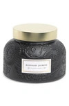 Portofino Candles Midnight Jasmine Garden Jar Candle In Matte Black