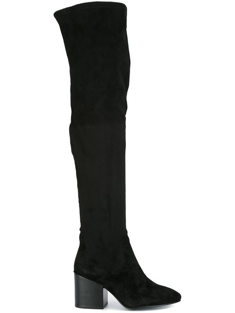 Ash Over-the-knee Leather Boots In Black | ModeSens