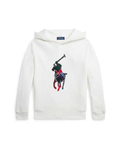 Ralph Laurenビックポニー Polo Ralph Lauren Kids' Big Boys Plaid Big Pony Fleece Hoodie In