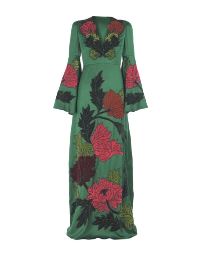 Andrew Gn Long Dress In Green
