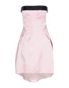 Amanda Wakeley Short Dresses In Pink