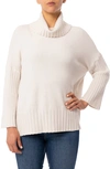 Cyrus Cowl Neck Pullover Sweater In Cream