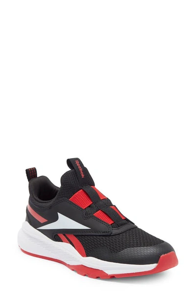 Reebok Kids' Xt Sprinter Slip On Sneaker In Cblack/ Ftwwht/ Vecred