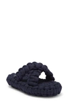 Chloé Kamy Platform Slide Sandal In Dark Navy