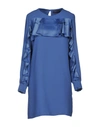 Trussardi Jeans Short Dress In Pastel Blue