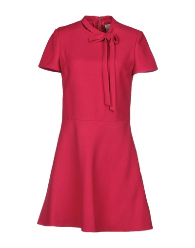 Valentino Short Dress In Fuchsia