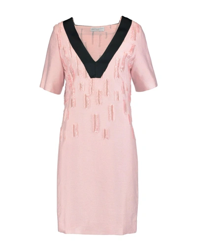 Amanda Wakeley Short Dress In Pink