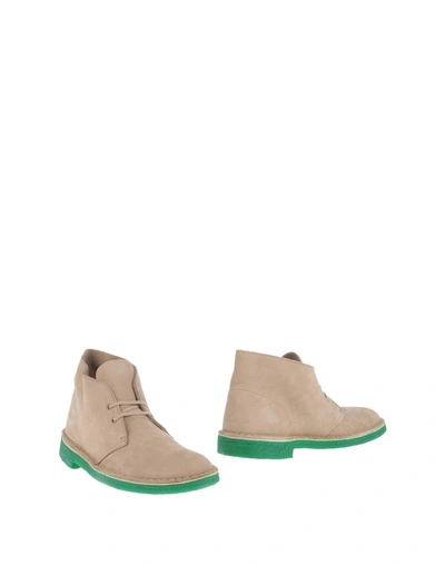 Clarks Originals Ankle Boots In Beige