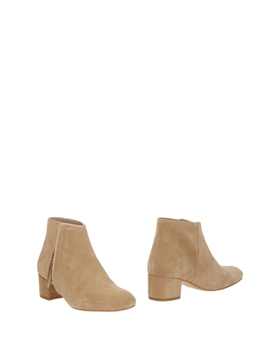 Maje Ankle Boot In Beige
