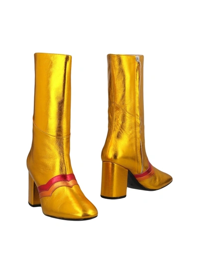 Mr By Man Repeller Ankle Boots In Ocher