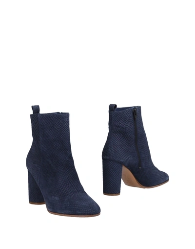 Maje Ankle Boots In Dark Blue