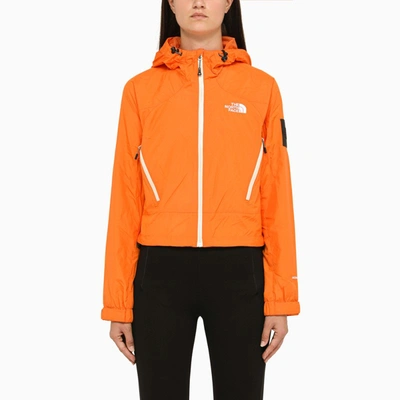 The North Face Lightweight Tangerine Nylon Jacket In Orange