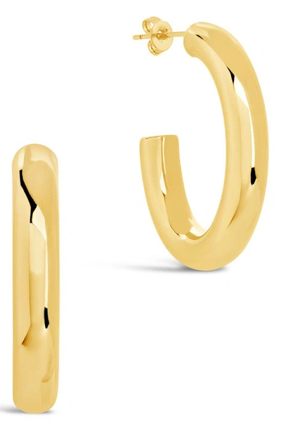Sterling Forever Rory Hoop Earrings In Gold