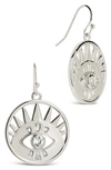 Sterling Forever Mahana Drop Earrings In Silver