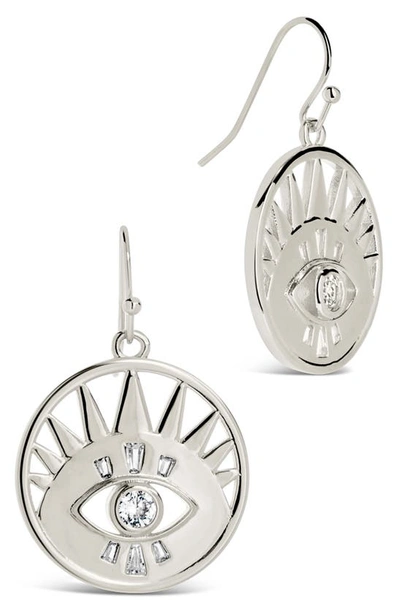 Sterling Forever Mahana Drop Earrings In Silver