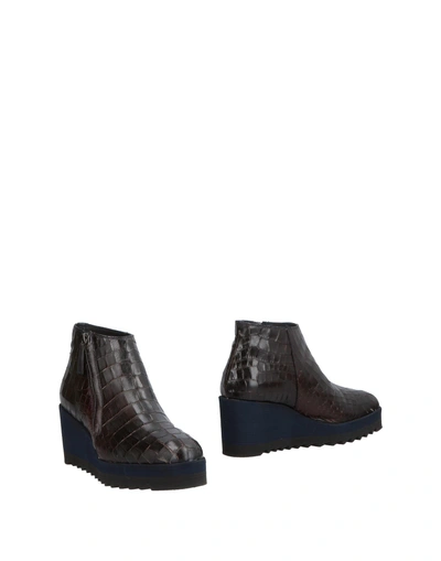 Pons Quintana Ankle Boots In Dark Blue