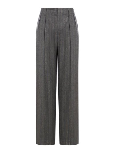 Brunello Cucinelli Pants In Gray