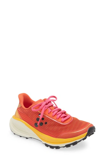 Craft Pure Trail Running Shoe In Vibrant-tart