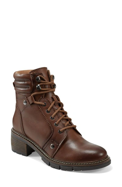 Earth Judie Combat Boot In Brown