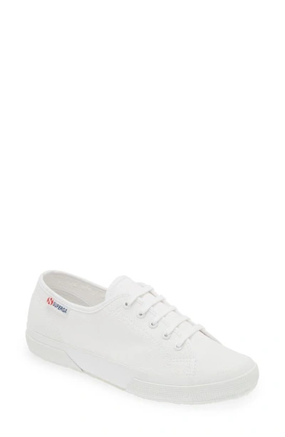 Superga 2725 Nude Low Top Sneaker In White Nude