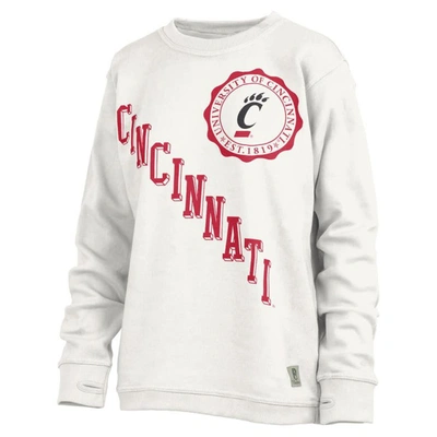 Pressbox White Cincinnati Bearcats Shoreline Sundown Pullover Sweatshirt