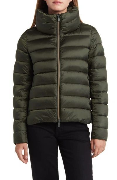 Save The Duck Elsie Water Repellent Puffer Jacket In Pine Green
