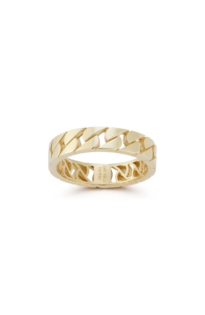 Ember Fine Jewelry 14k Yellow Gold Curb Link Band Ring