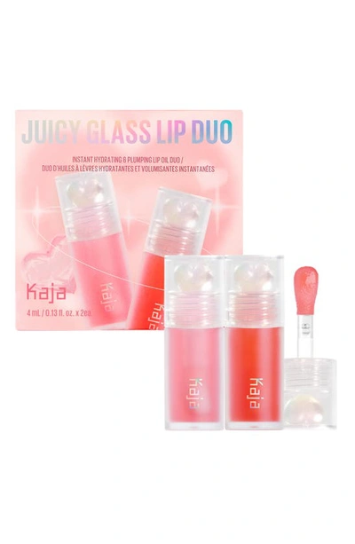 Kaja Juicy Glass Lips Duo (limited Edition) $36 Value In Multi