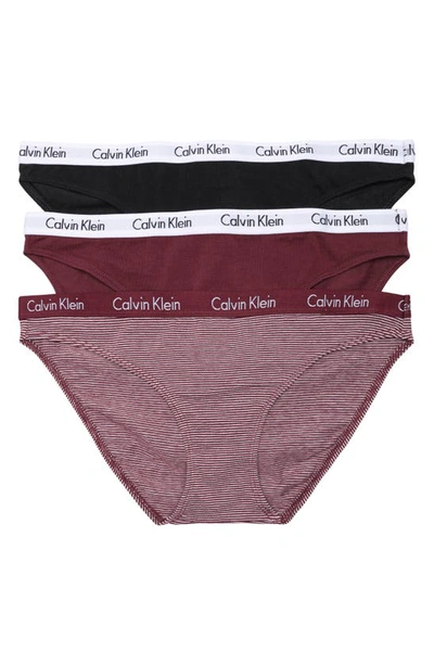 Calvin Klein Assorted Bikinis In Ko6 Blk/ Tawny