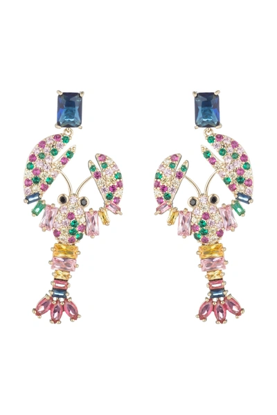 Eye Candy La Sebastian Earrings In Gold