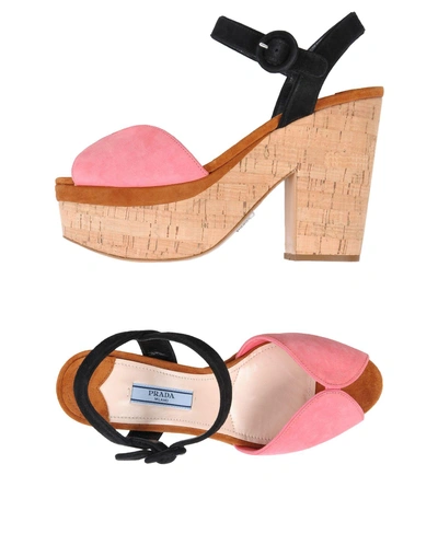 Prada Sandals In Pink