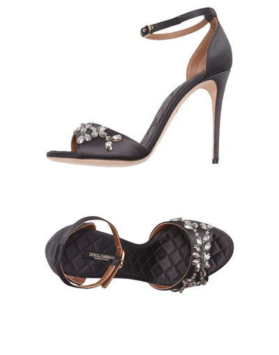 Dolce & Gabbana Sandals In Grey