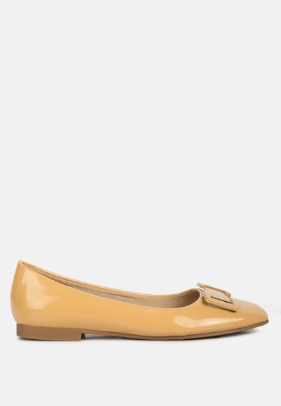 London Rag Nek Embellished Flat Ballerinas In Multi