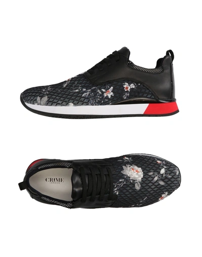 Crime London Sneakers In Steel Grey
