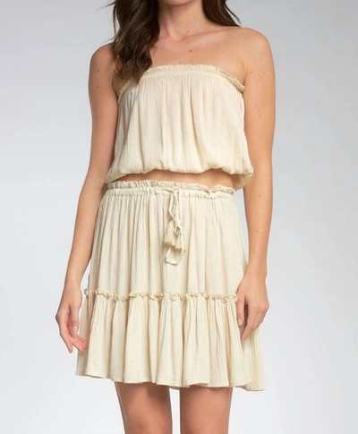 Elan Neena Strapless Tube Top In Natural In White