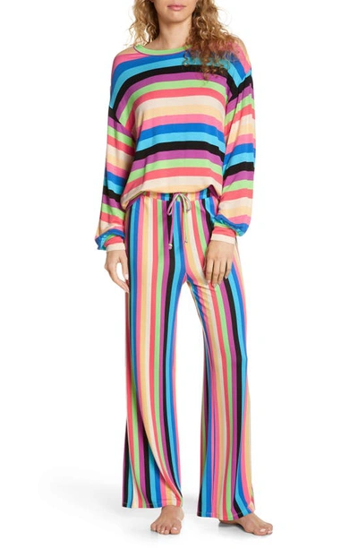 Honeydew Intimates Play It Cool Pajamas In Multi Stripe