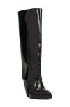 Vince Camuto Nanfala Foldover Shaft Pointed Toe Boot In Black