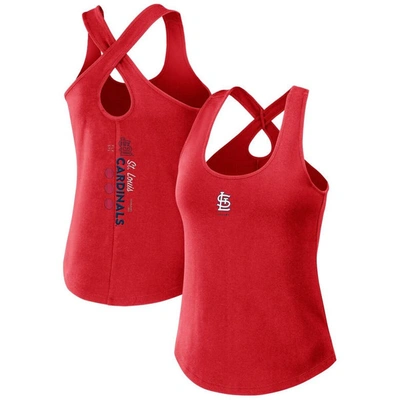 Wear By Erin Andrews Red St. Louis Cardinals Cross Back Tank Top