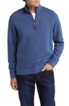 Tommy Bahama Flip Coast Reversible Half Zip Pullover In Download Blue