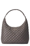 Mz Wallace Large Metro Shoulder Bag In Magnet