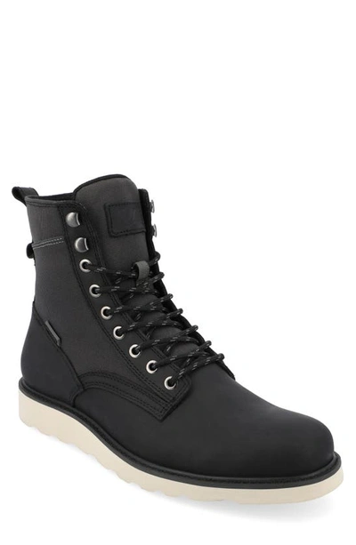 Territory Boots Elevate Water Resistant Plain Toe Boot In Black
