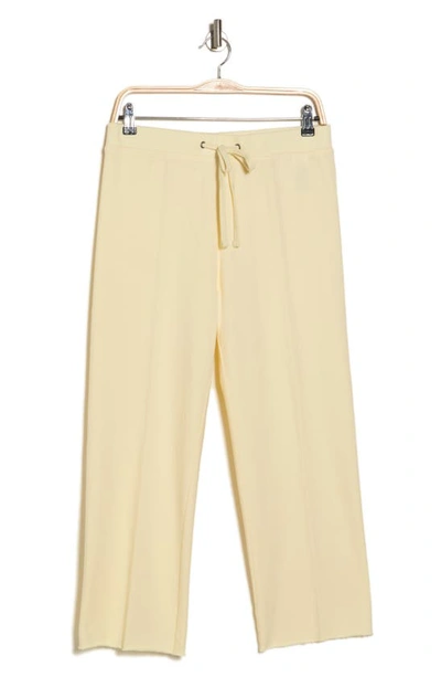 James Perse French Terry Raw Edge Sweatpants In Naples Yellow