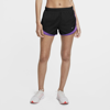 Nike Women's Dri-fit Solid Tempo Running Shorts In Black