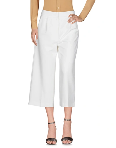 Iris & Ink Cropped Trousers & Culottes In White
