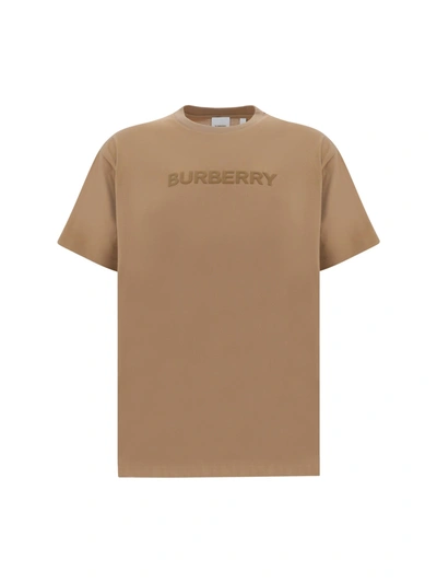 Burberry Harriston T-shirt In Burgundy